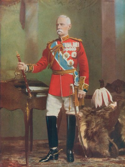Marechal-de-campo Lord Roberts. Comandante em Chefe de Campo Marechal as Forças na África do Sul de English Photographer