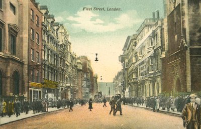 Fleet Street, Londres (fotografia a cores) de English Photographer
