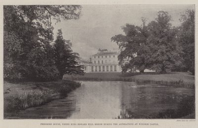 Casa Frogmore, onde o rei Edward residirá durante as alterações no Castelo de Windsor de English Photographer