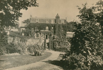 Lugar do monte de Gad, nr Rochester, do jardim na parte traseira, residência de Charles Dickens, 1857-70 de English Photographer