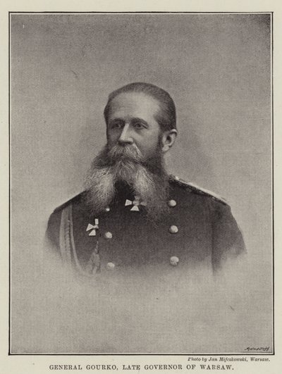 General Gourko, finado governador de Varsóvia de English Photographer