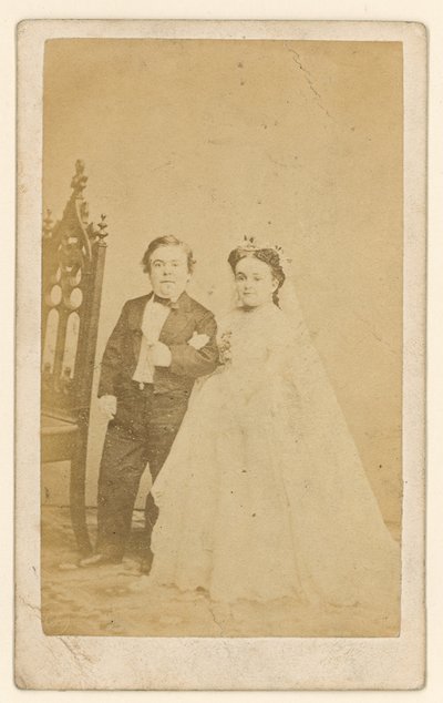 General Tom Thumb e sua esposa de English Photographer