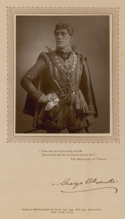 George Alexander, ator de English Photographer