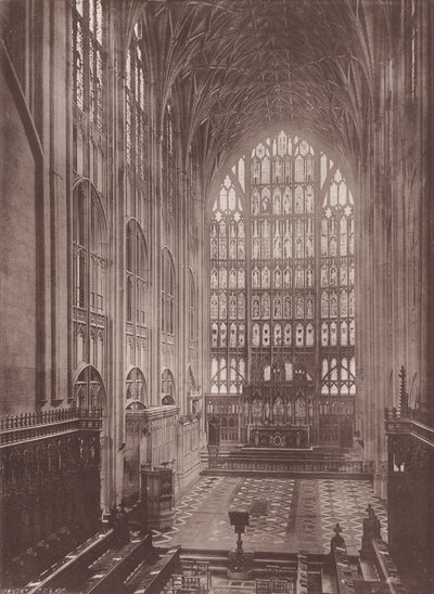 Gloucester: A Catedral, Coro Oriental (foto a p/b) de English Photographer