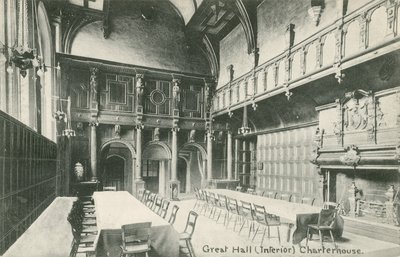 Great Hall, Charterhouse (foto a p/b) de English Photographer