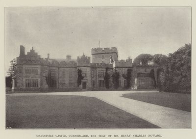 Greystoke Castle, Cumberland, a sede do Sr. Henry Charles Howard de English Photographer
