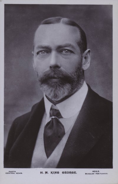 HM King George (foto a p/b) de English Photographer