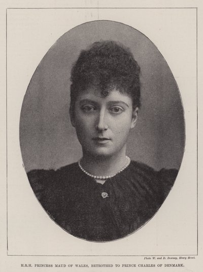 SAR Princesa Maud de Gales, prometida ao príncipe Charles da Dinamarca de English Photographer