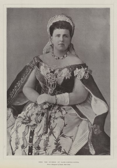 SAR a duquesa de Saxe-Coburgo-Gotha de English Photographer