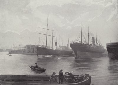 Pátio de navios de Harland e Wolffs, Belfast de English Photographer