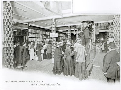 Departamento de Provisão Harrods, c.1901 de English Photographer