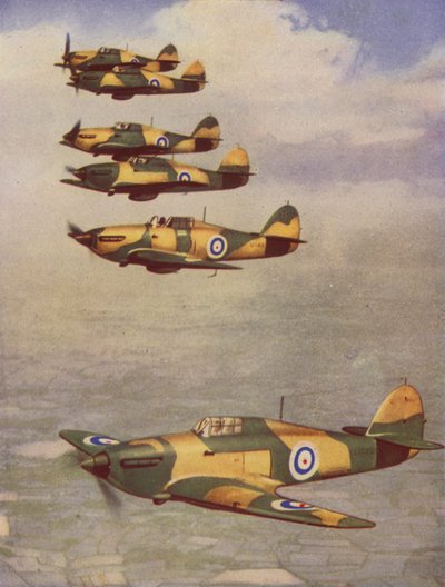 Hawker Hurricanes (fotografia a cores) de English Photographer