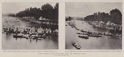 Regata de Henley no ano da coroação, duas calorias importantes de English Photographer