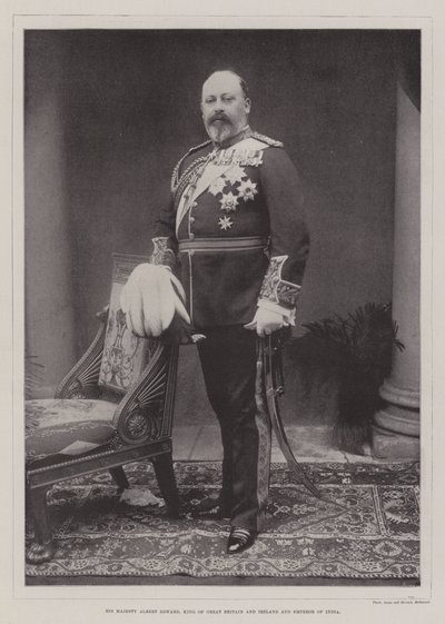 Sua Majestade Albert Edward, Rei da Grã-Bretanha e Irlanda e Imperador da Índia de English Photographer