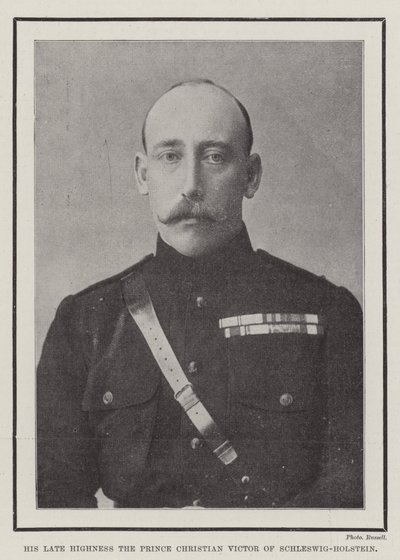 Sua Alteza Maior, o Príncipe Cristão Victor de Schleswig-Holstein de English Photographer