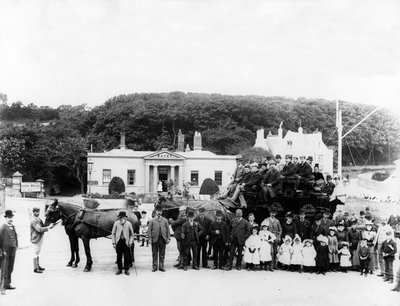 Stagecoach de férias, c.1880s de English Photographer