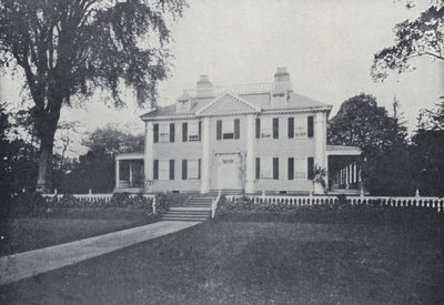 Casa de Henry Wadsworth Longfellow, Cambridge, Massachusetts (foto a p/b) de English Photographer