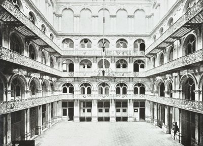 Troca de lúpulo: interior do corredor leste, Southwark Street, Londres, 1890 de English Photographer