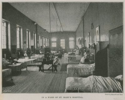 Em uma ala do Hospital St Marys, em Londres de English Photographer