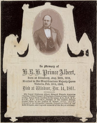 Em memória de Sua Alteza Real o Príncipe Albert de English Photographer
