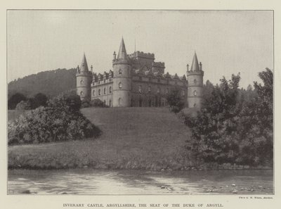 Castelo Inverary, Argyllshire, a sede do duque de Argyll de English Photographer