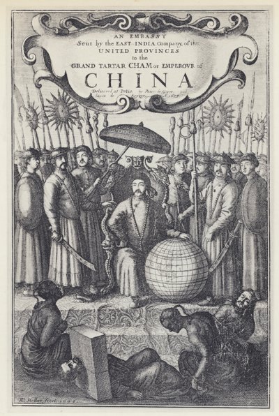 J Nieuhof, Uma Embaixada enviada pela East India Company para a China, Tr J Ogilby 1673 (foto a p/b) de English Photographer