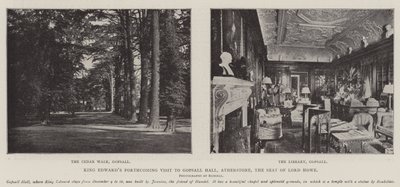 O Rei Edwards em visita a Gopsall Hall, Atherstone, a sede do Senhor Howe de English Photographer