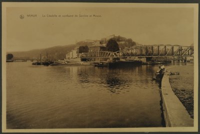 A cidadela e confluência de Sambre e Meuse, Namur, c.1914 de English Photographer