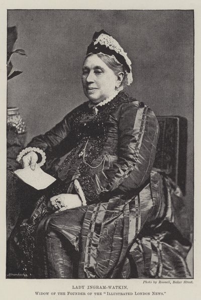 Lady Ingram-Watkin, Viúva do Fundador da Illustrated London News de English Photographer