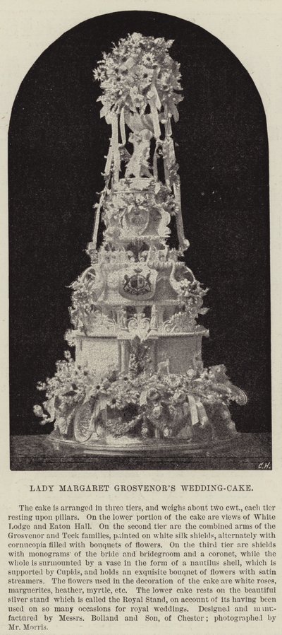 Bolo de Casamento Lady Margaret Grosvenors de English Photographer