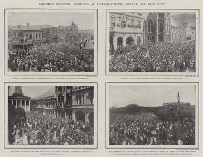 Ladysmith aliviado, Rejoicings em Pietermaritzburg, Durban e Cape Town de English Photographer