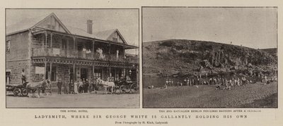 Ladysmith, onde Sir George White está segurando Gallantly seu próprio de English Photographer