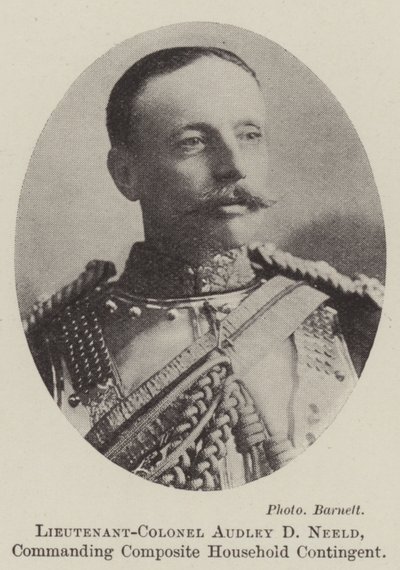 Tenente-Coronel Audley D Neeld, comandante do Contingente Composto Doméstico de English Photographer