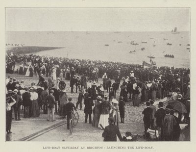 Life-Boat Saturday at Brighton, lançando o Life-Boat de English Photographer