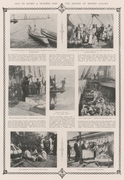 Vida a bordo de um navio de treinamento, a fabricação de marinheiros britânicos de English Photographer