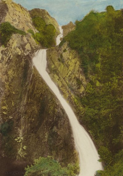 Llanberis, Cachoeira (foto colorida) de English Photographer