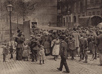 Londres: Punch and Judy Show (foto a p/b) de English Photographer