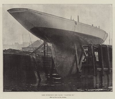 Senhor Dunravens New Yacht, Valkyrie III de English Photographer