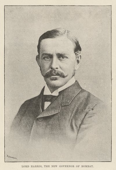 Lord Harris, o novo governador de Bombaim de English Photographer
