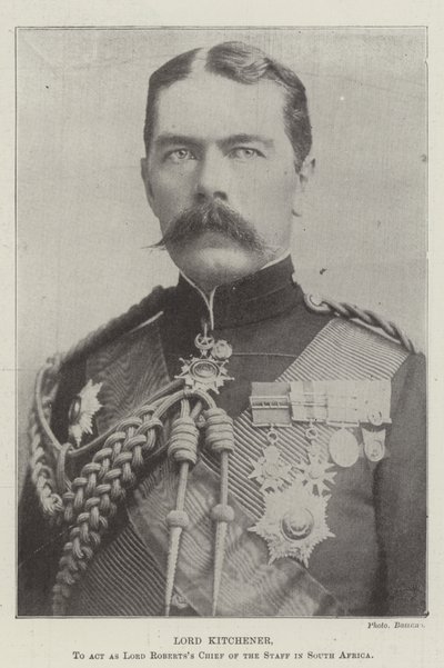 Lord Kitchener, para atuar como Lord Robertss Chefe do Staff na África do Sul de English Photographer