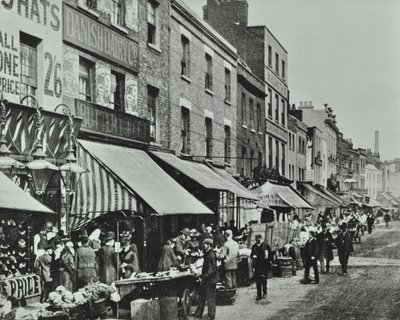 Lower Marsh: olhando para o leste, 1896 de English Photographer