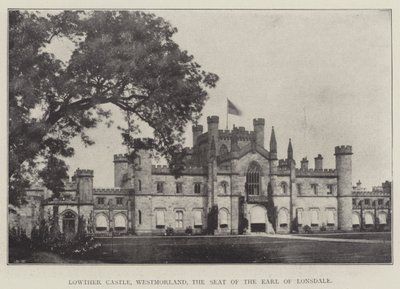Castelo Lowther, Westmorland, o assento do conde de Lonsdale de English Photographer