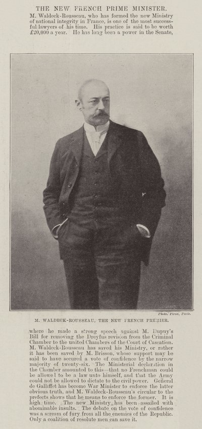M Waldeck-Rousseau, o novo primeiro-ministro francês de English Photographer