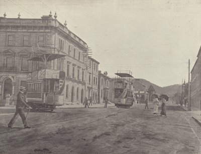 Macquarie Street, olhando da catedral, Hobart de English Photographer