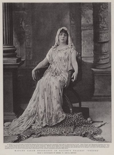 Sarah Bernhardt em Racines tragédia Phedre de English Photographer