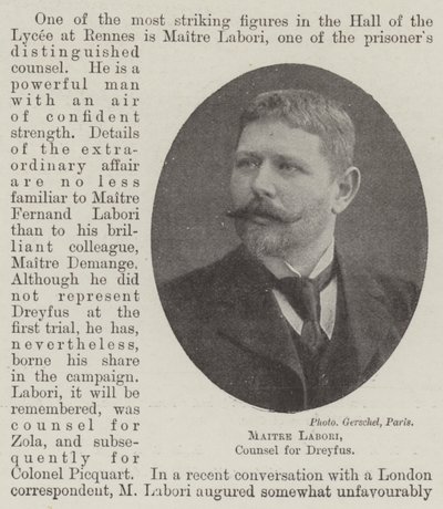 Master Labori, advogado da Dreyfus de English Photographer