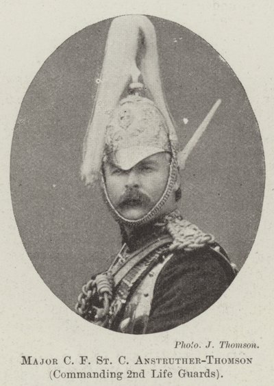 Major CF St C Anstruther-Thomson, comandante da 2ª Guarda da Vida de English Photographer