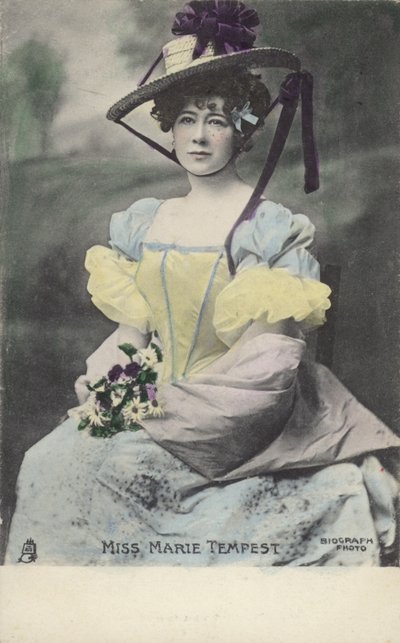 Marie Tempest, cantora e atriz inglesa (foto colorida) de English Photographer