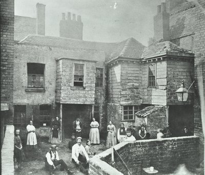 Tribunal do mercado, Londres, 1868 de English Photographer