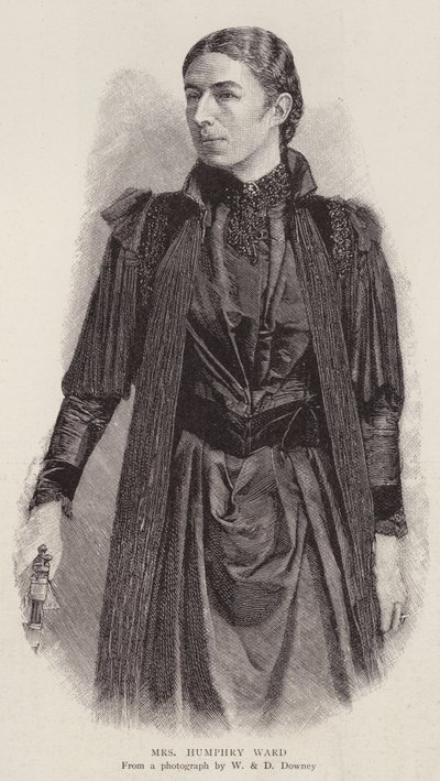 Mary Augusta Ward, romancista inglesa (litho) de English Photographer